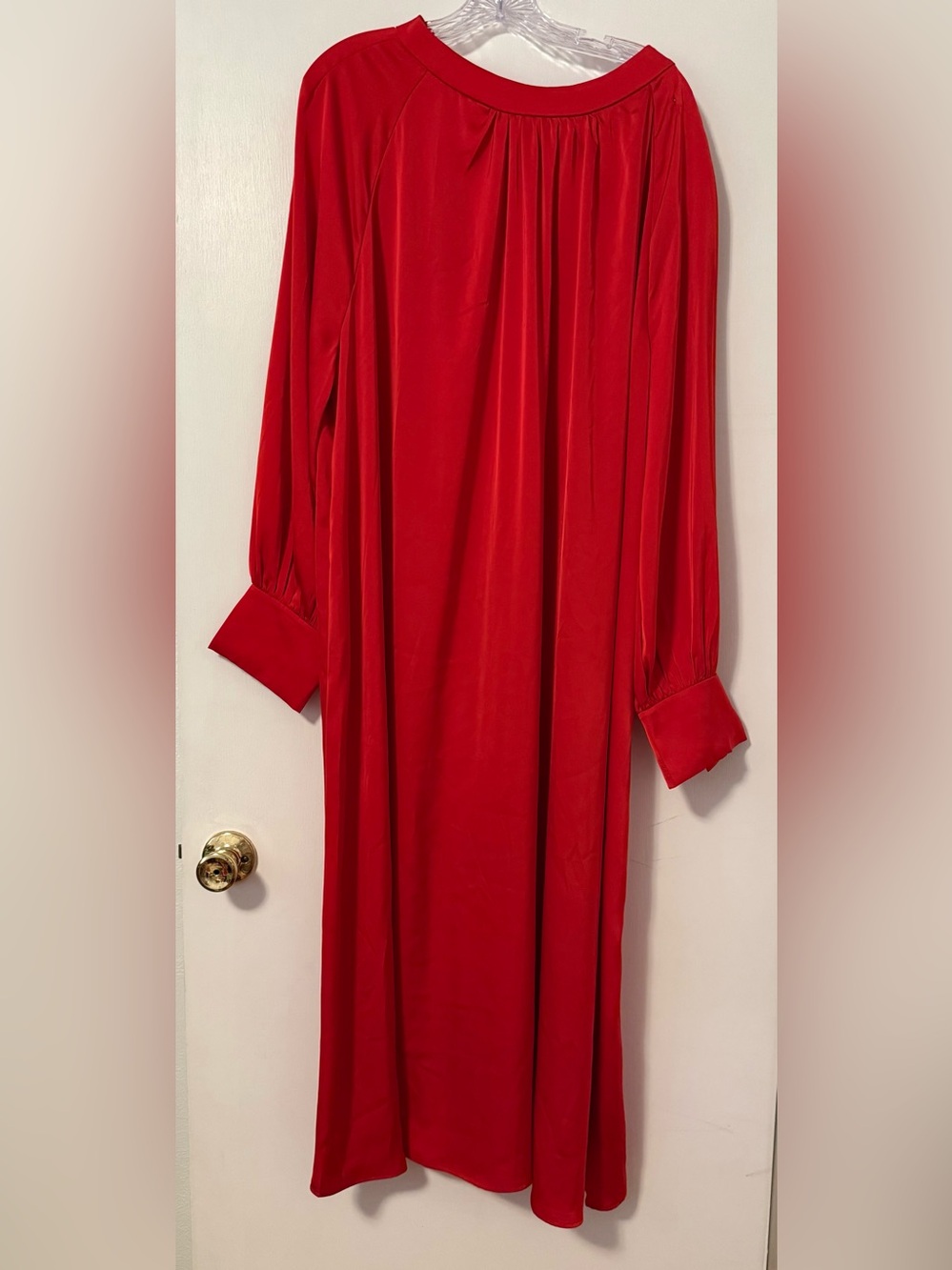 H&M XXL Holiday Red Long Sleeve Women's Dress Sheath Chic